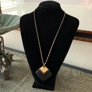 Vintage Trifari Deco Lucite Necklace